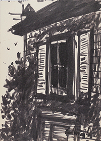 Window with shutters